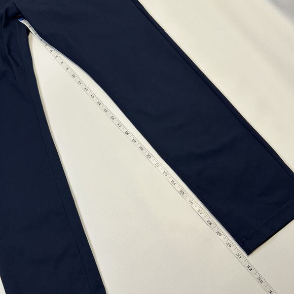 Public Rec Pants Mens 32x34 Navy Blue Performance Slim Tapered Stretch Golf Work - Picture 10 of 13